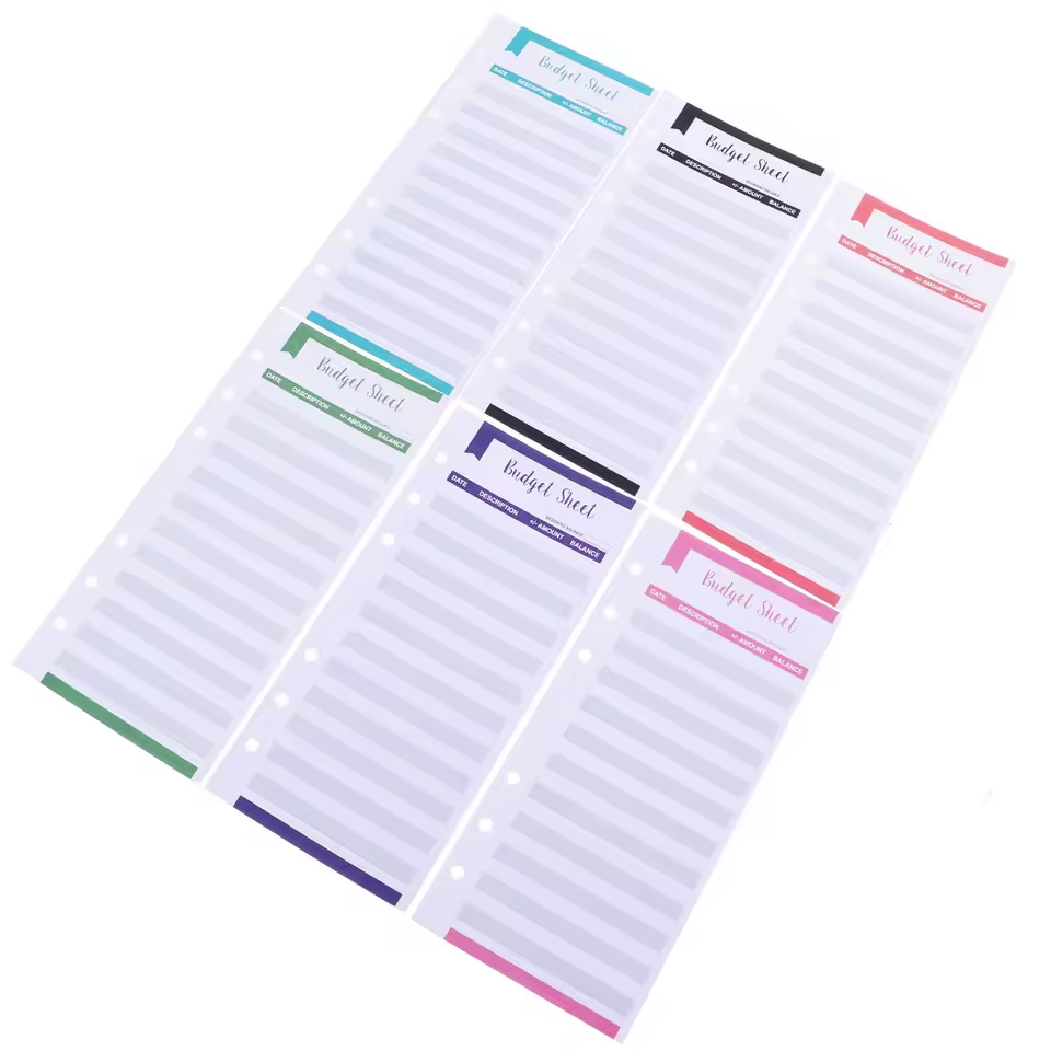 Budgetoverzicht bladen 36 stuks